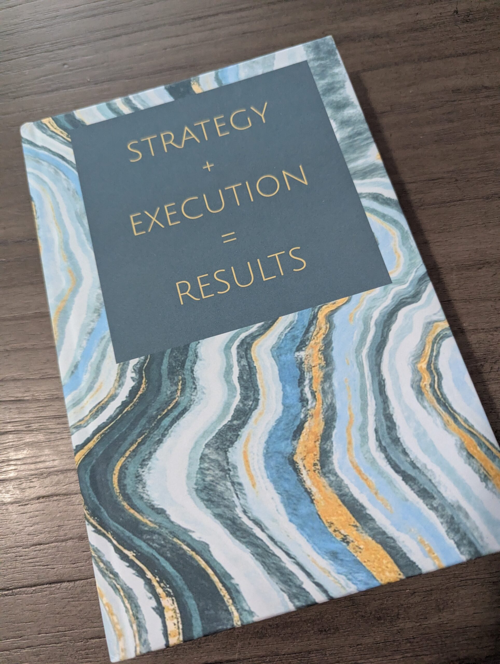 Day Planner Cover With Strategy + Execution = Results